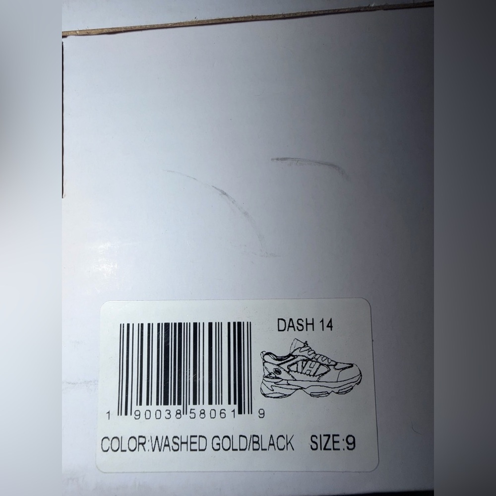 Dash 14 Vintage Havana Metallic Gold and Black Sneakers - Picture 6 of 6